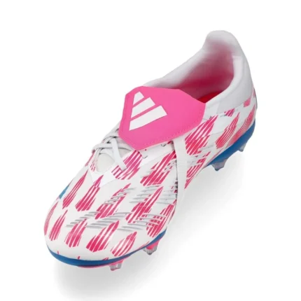 Adidas Predator Elite Fold-Over Tongue FG Reemergence - Footwear White/Solar Blue/Solar Pink Kids - Image 7