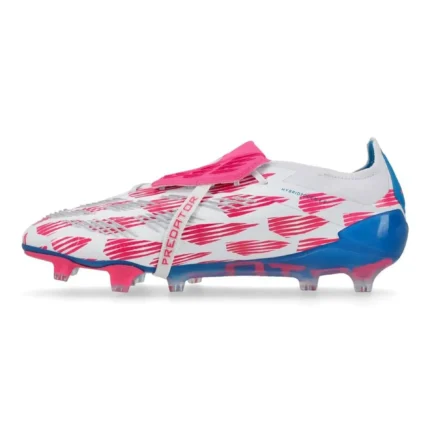 Adidas Predator Elite Fold-Over Tongue FG Reemergence - Footwear White/Solar Blue/Solar Pink - Image 3