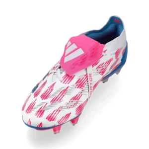 Adidas Predator Elite Fold-Over Tongue FG Reemergence - Footwear White/Solar Blue/Solar Pink - Image 5