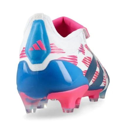 Adidas Predator Elite Fold-Over Tongue FG Reemergence - Footwear White/Solar Blue/Solar Pink - Image 6