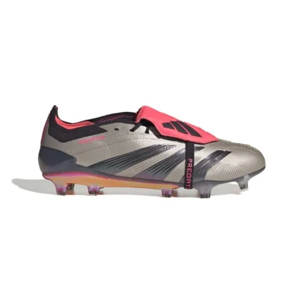 Adidas Predator Elite Fold-Over Tongue FG Vivid Horizon - Platin Metallic/Aurora Black/Turbo - Image 1