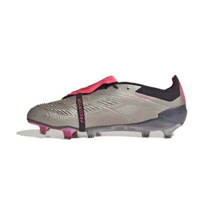 Adidas Predator Elite Fold-Over Tongue FG Vivid Horizon - Platin Metallic/Aurora Black/Turbo - Image 2