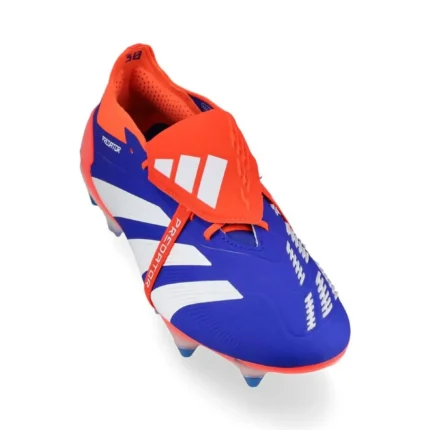 Adidas Predator Elite Fold-Over Tongue SG Advancement - Lucid Blue/Footwear White/Solar Red - Image 7