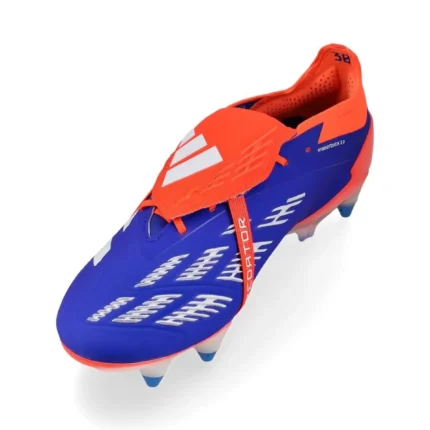 Adidas Predator Elite Fold-Over Tongue SG Advancement - Lucid Blue/Footwear White/Solar Red - Image 5