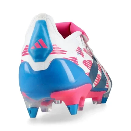 Adidas Predator Elite Fold-Over Tongue SG Reemergence - Footwear White/Solar Blue/Solar Pink - Image 6