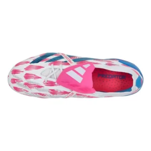 Adidas Predator Elite Fold-Over Tongue SG Reemergence - Footwear White/Solar Blue/Solar Pink - Image 4
