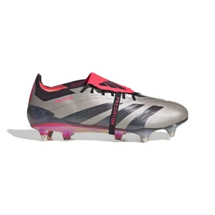 Adidas Predator Elite Fold-Over Tongue SG Vivid Horizon - Platin Metallic/Aurora Black/Turbo - Image 1