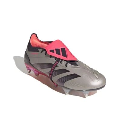 Adidas Predator Elite Fold-Over Tongue SG Vivid Horizon - Platin Metallic/Aurora Black/Turbo - Image 4