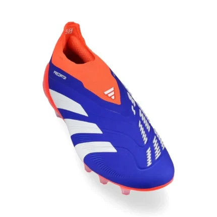 Adidas Predator Elite Laceless AG Advancement - Lucid Blue/Footwear White/Solar Red - Image 5