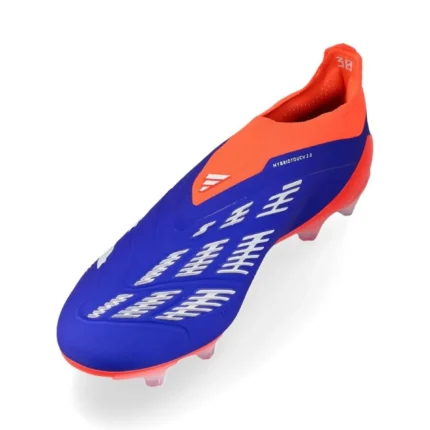Adidas Predator Elite Laceless AG Advancement - Lucid Blue/Footwear White/Solar Red - Image 7