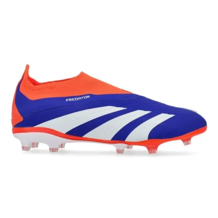 Adidas Predator Elite Laceless FG Advancement - Lucid Blue/Footwear White/Solar Red Kids - Image 1