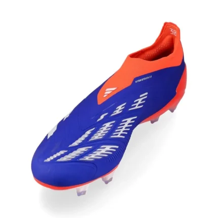Adidas Predator Elite Laceless FG Advancement - Lucid Blue/Footwear White/Solar Red - Image 5