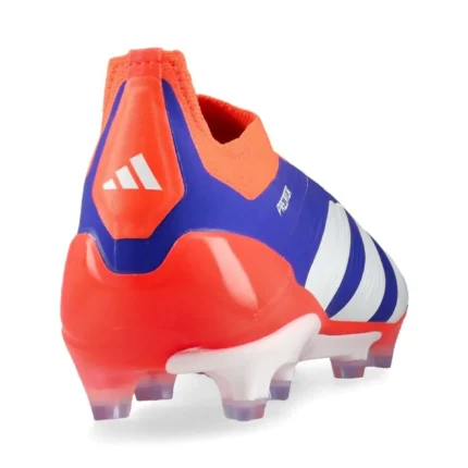 Adidas Predator Elite Laceless FG Advancement - Lucid Blue/Footwear White/Solar Red - Image 6