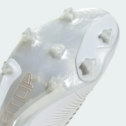 Adidas Predator Elite Laceless FG Day Spark - Footwear White/Gold Metallic/Footwear White - Image 5