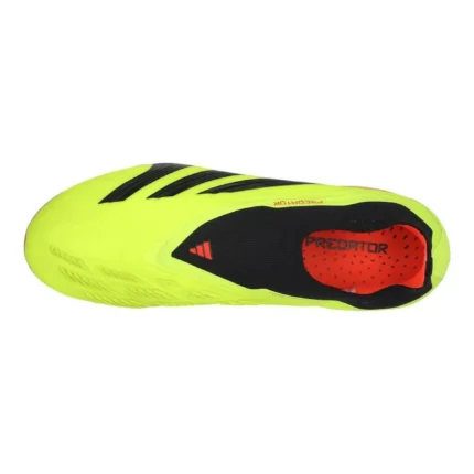 Adidas Predator Elite Laceless FG Energy Citrus - Solar Yellow/Core Black/Solar Red Kids - Image 3