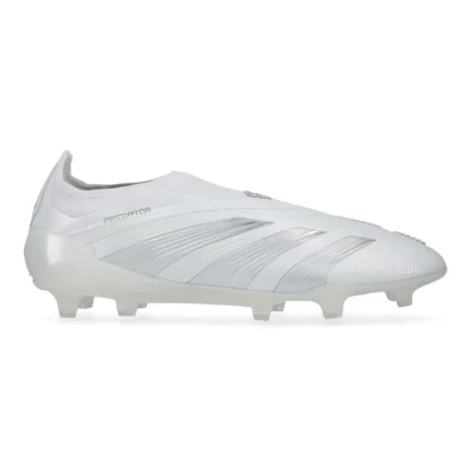 Adidas Predator Elite Laceless FG Pearlized - Footwear White/Silver Metallic - Image 1