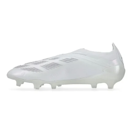 Adidas Predator Elite Laceless FG Pearlized - Footwear White/Silver Metallic - Image 3