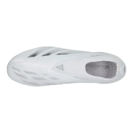 Adidas Predator Elite Laceless FG Pearlized - Footwear White/Silver Metallic - Image 4