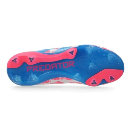 Adidas Predator Elite Laceless FG Reemergence - Footwear White/Solar Blue/Solar Pink Kids - Image 2