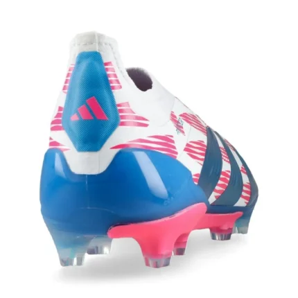Adidas Predator Elite Laceless FG Reemergence - Footwear White/Solar Blue/Solar Pink - Image 6