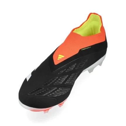 Adidas Predator Elite Laceless FG Solar Energy - Core Black/Footwear White/Solar Red Kids - Image 5