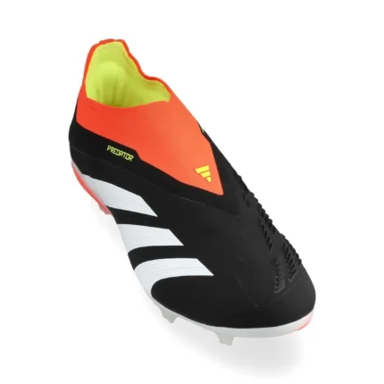 Adidas Predator Elite Laceless FG Solar Energy - Core Black/Footwear White/Solar Red Kids - Image 7