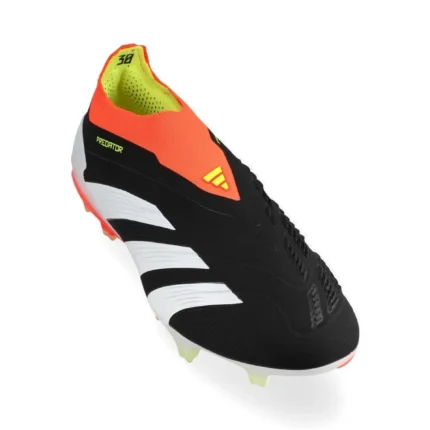 Adidas Predator Elite Laceless FG Solar Energy - Core Black/Footwear White/Solar Red - Image 5