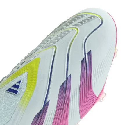 Adidas Predator Elite Laceless FG Stellar Icon - Almost Blue/Lucid Pink/Semi Solar Yellow - Image 8
