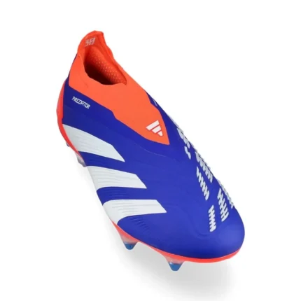 Adidas Predator Elite Laceless SG Advancement - Lucid Blue/Footwear White/Solar Red - Image 5