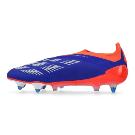 Adidas Predator Elite Laceless SG Advancement - Lucid Blue/Footwear White/Solar Red - Image 3