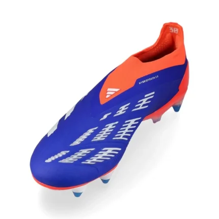 Adidas Predator Elite Laceless SG Advancement - Lucid Blue/Footwear White/Solar Red - Image 7