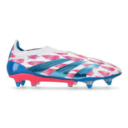 Adidas Predator Elite Laceless SG Reemergence - Footwear White/Solar Blue/Solar Pink - Image 1