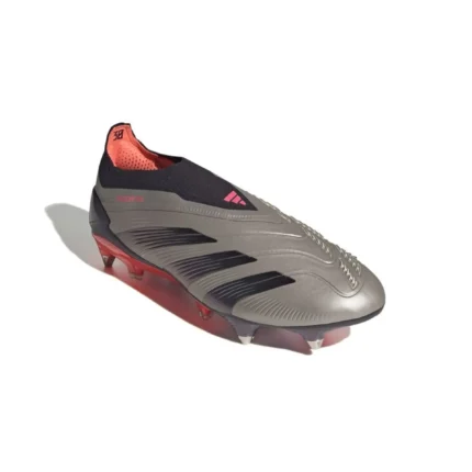 Adidas Predator Elite Laceless SG Vivid Horizon - Platin Metallic/Aurora Black/Turbo - Image 4
