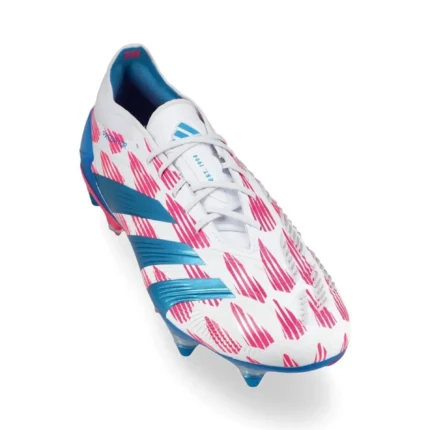 Adidas Predator Elite SG Reemergence - Footwear White/Solar Blue/Solar Pink - Image 5