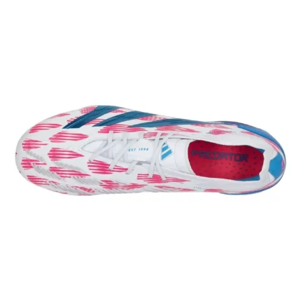 Adidas Predator Elite SG Reemergence - Footwear White/Solar Blue/Solar Pink - Image 4