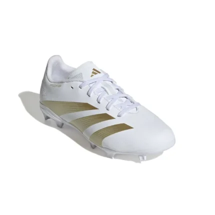 Adidas Predator League FG Day Spark - Footwear White/Gold Metallic/Footwear White - Image 3