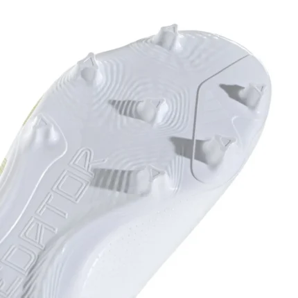 Adidas Predator League FG Day Spark - Footwear White/Gold Metallic/Footwear White - Image 5