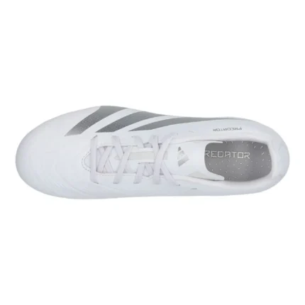 Adidas Predator League FG Pearlized - Footwear White/Silver Metallic Kids - Image 4