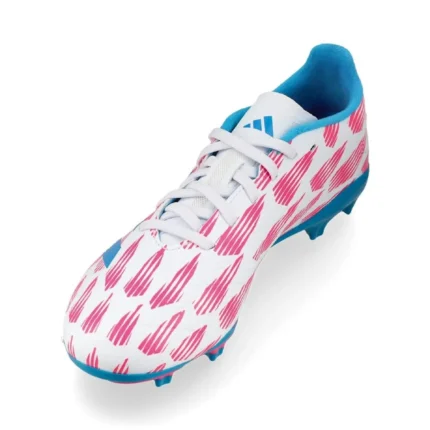 Adidas Predator League FG Reemergence - Footwear White/Solar Blue/Solar Pink Kids - Image 7