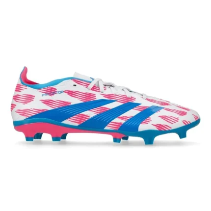 Adidas Predator League FG Reemergence - Footwear White/Solar Blue/Solar Pink - Image 1