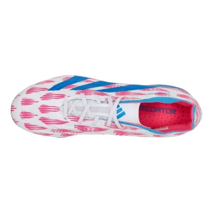 Adidas Predator League FG Reemergence - Footwear White/Solar Blue/Solar Pink - Image 4