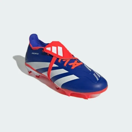 Adidas Predator League Fold-Over Tongue FG Advancement - Lucid Blue/Footwear White/Solar Red - Image 6