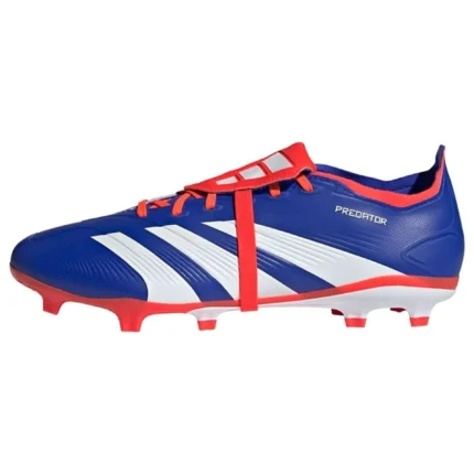 Adidas Predator League Fold-Over Tongue FG Advancement - Lucid Blue/Footwear White/Solar Red - Image 3