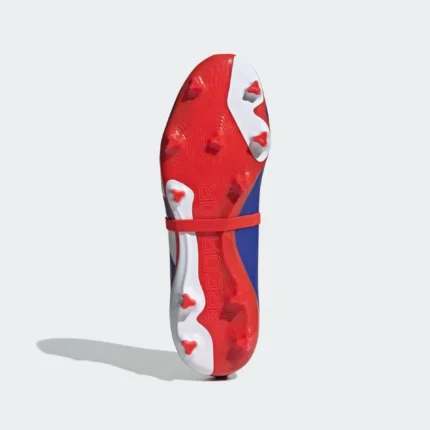 Adidas Predator League Fold-Over Tongue FG Advancement - Lucid Blue/Footwear White/Solar Red - Image 5