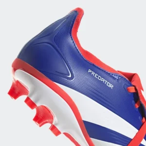 Adidas Predator League Fold-Over Tongue FG Advancement - Lucid Blue/Footwear White/Solar Red - Image 8