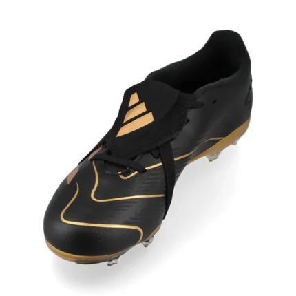 Adidas Predator League Fold-Over Tongue FG Belligold - Core Black/Gold Metallic Kids Limited Edition - Image 7