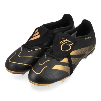 Adidas Predator League Fold-Over Tongue FG Belligold - Core Black/Gold Metallic Kids Limited Edition - Image 8