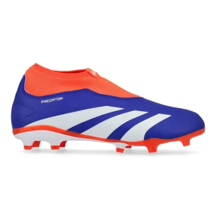 Adidas Predator League Laceless FG Advancement - Lucid Blue/Footwear White/Solar Red Kids - Image 1