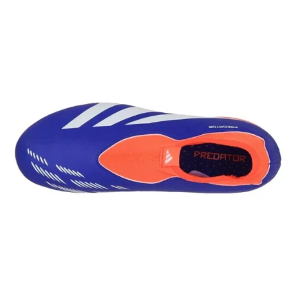 Adidas Predator League Laceless FG Advancement - Lucid Blue/Footwear White/Solar Red Kids - Image 4