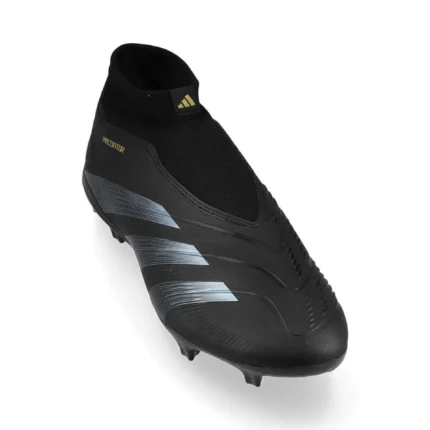 Adidas Predator League Laceless FG Dark Spark - Core Black/Carbon/Gold Metallic - Image 5